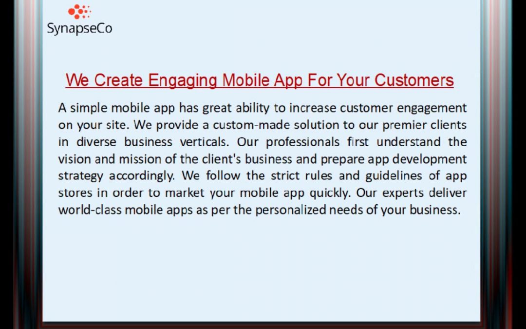 SynapseCo Mobile Application Development Company