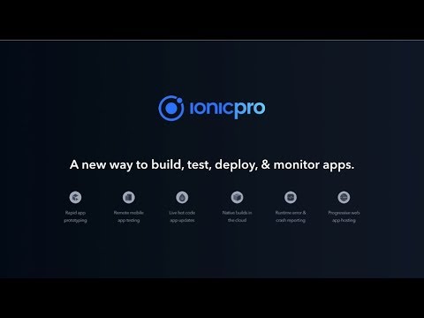 Ionic Pro: Your mobile development toolkit