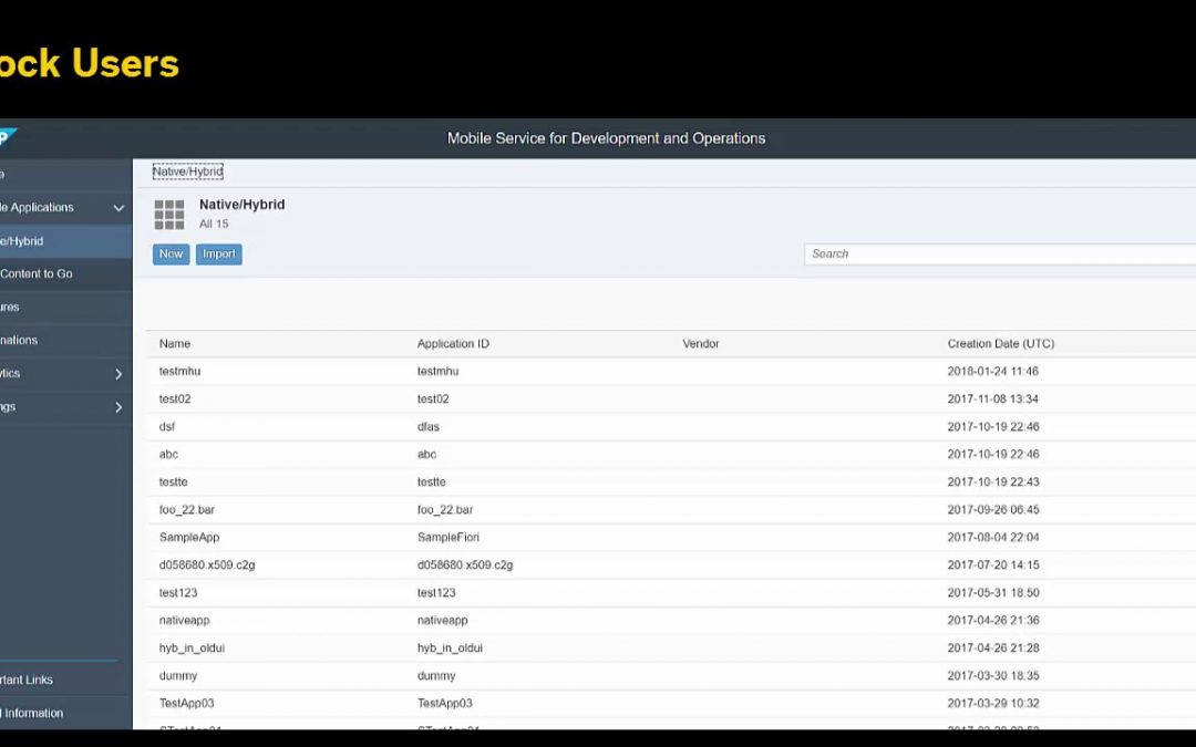 What’s new in SAP Cloud Platform Mobile Service for Development and Operations 1801