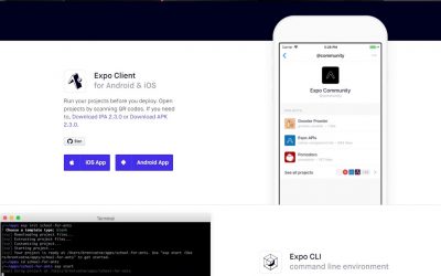 React Native App Development – Browsing the Expo.io site