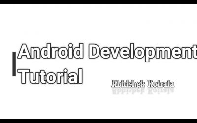 Android Application Development Series -1