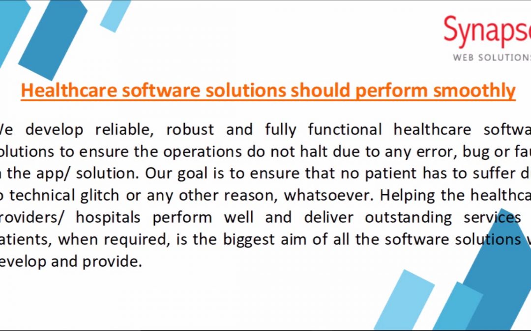 SynapseWebSolutions Healthcare Software Development Company UK