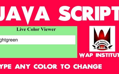 java script color viewer app development hosted by wap institute powered by sweetus media