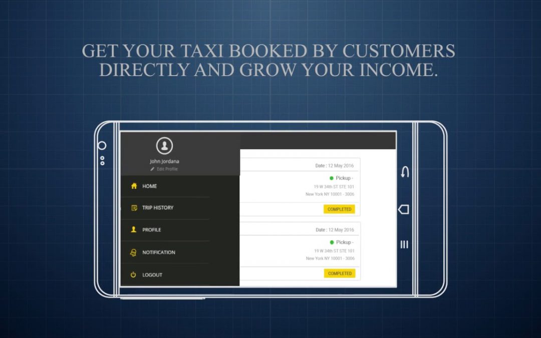 Taxi driver – Android & iOS Mobile Application Development