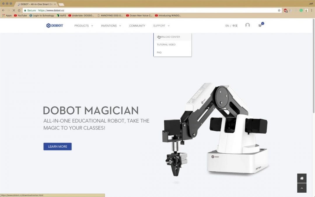 Dobot Magician Tutorials Second Development: Making your Own iOS App to control Robotic Arm Part 1