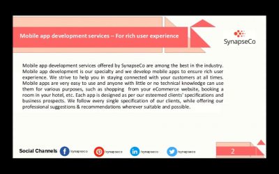 Mobile app development services – Hire SynapseCo!