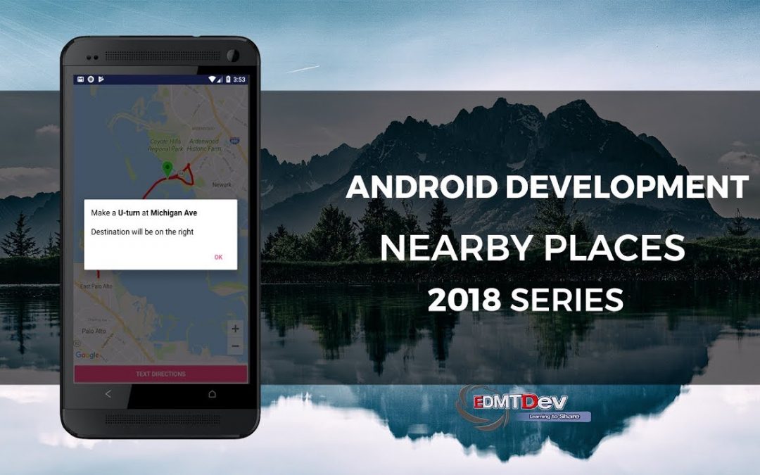 Android Development Tutorial – Google Nearby Places part 4 – Show Text Directions