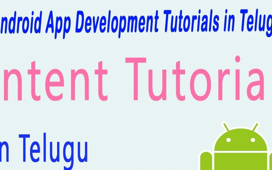 Android Intent tutorial | Implicit vs Explicit intents |  APP DEVELOPMENT TUTORIALS IN TELUGU – 6