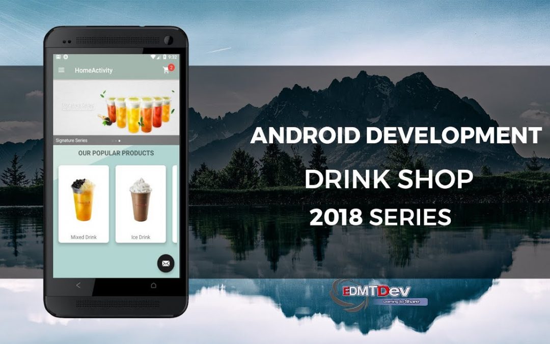 Android Development Tutorial – Drink Shop App part 10 Display Cart icon with notification badge