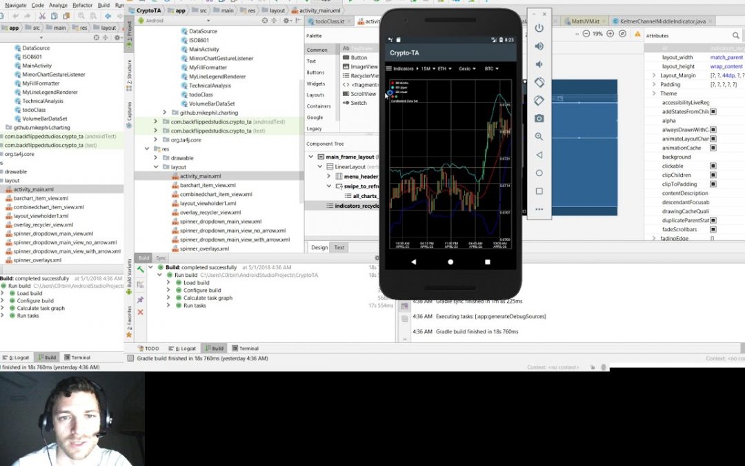 CryptoTA – 008 – Cryptocurrency Technical Analysis – Android app Development
