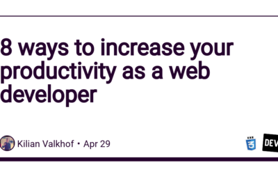 8 ways to increase your productivity as a web developer