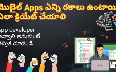 About mobile app development in Telugu | Types of mobile apps in Telugu | Vishnu Thoughts