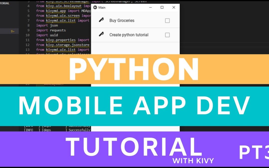 Python app development tutorial pt3 – mobile app with kivy