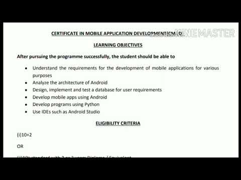 Ignou new course for mobile application development