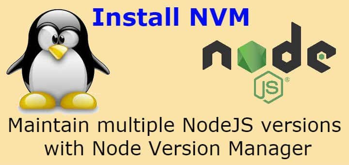 Install NVM on Linux: Maintain multiple NodeJS versions with Node Version Manager – LinuxTechLab