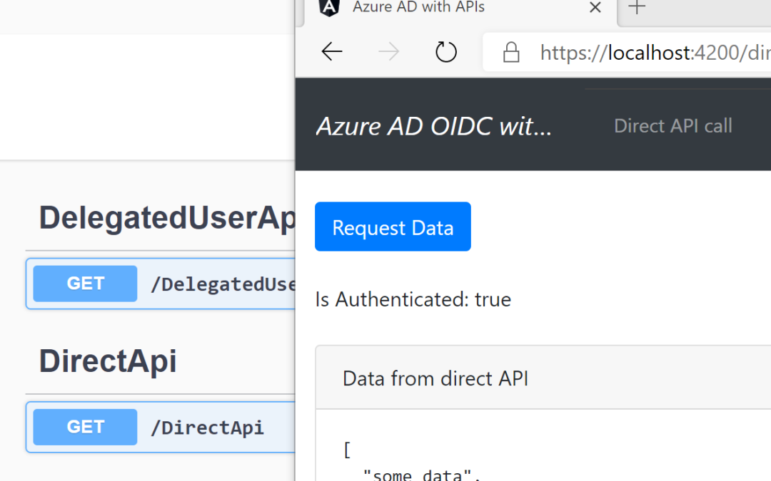 Using multiple APIs in Angular and ASP.NET Core with Azure AD authentication