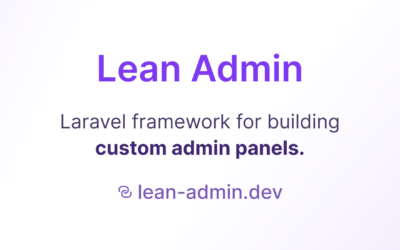 Livewire Admin Panel: Lean Admin | Laravel News