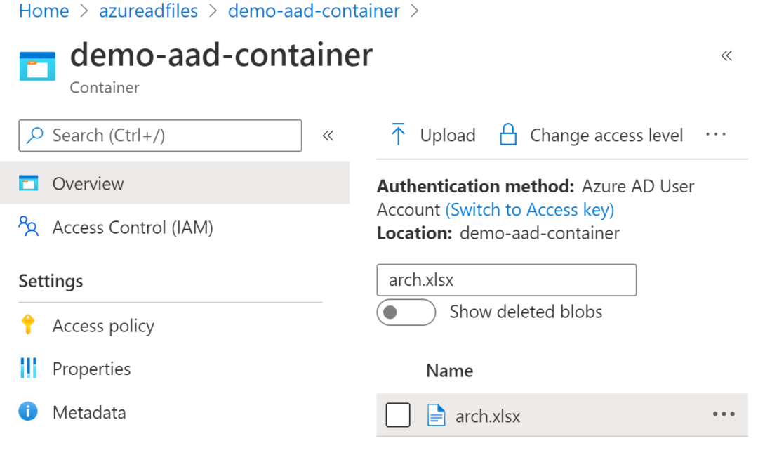 Secure Azure AD User File Upload with Azure AD Storage and ASP.NET Core