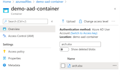 Secure Azure AD User File Upload with Azure AD Storage and ASP.NET Core